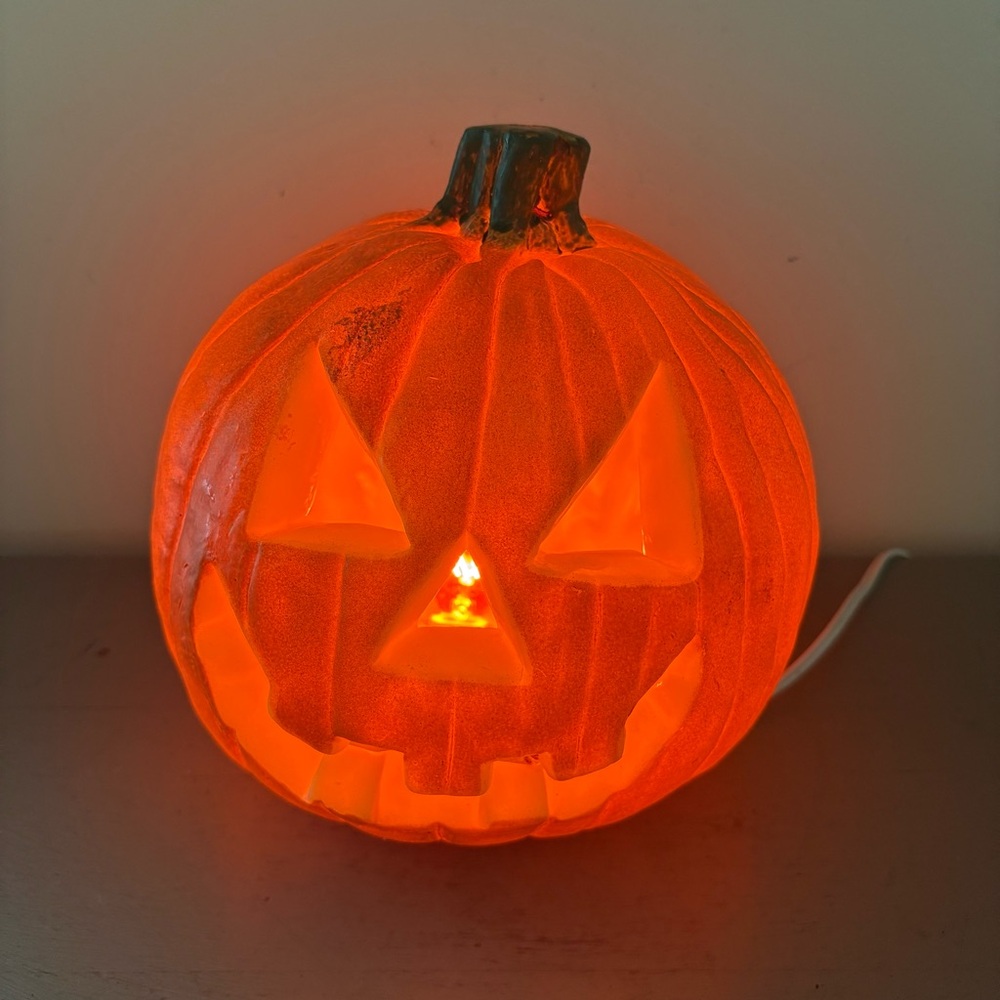 VTG Light Up Halloween Jack O Lantern